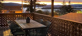 Fire Pit & Bay Views: North Bend Home!