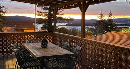 Fire Pit & Bay Views: North Bend Home!