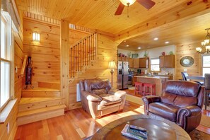 Interior - Decks & Panoramic Views: Rustic Sparta Cabin (Sparta)
