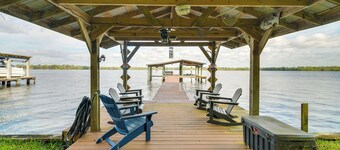 Pet-friendly St Augustine Home w/ Dock & Yard!