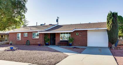 Quiet Family Home w/ Patio ~ 4 Mi to Utep, Airport
