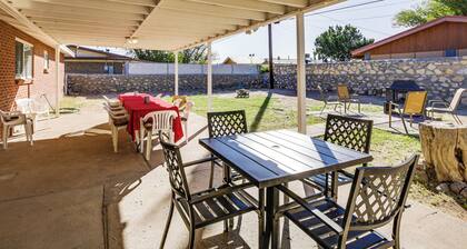 Quiet Family Home w/ Patio ~ 4 Mi to Utep, Airport