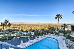 Apartment (3 Bedrooms) | Front of property - Mtn-view Balcony + Pool Access: Palm Springs Gem (Palm Springs)