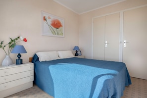 1 chambre, fer et planche à repasser