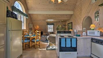 Microwave, oven, stovetop, dishwasher