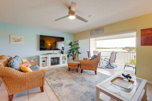 Apartment (2 Bedrooms) | Interior - Large Balcony & Water Views: Indian Shores Condo! (Indian Shores)