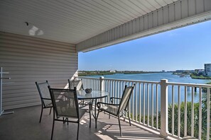 Apartment (2 Bedrooms) | Outdoor dining - Large Balcony & Water Views: Indian Shores Condo! (Indian Shores)
