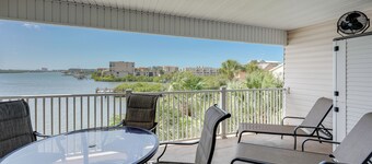 Large Balcony & Water Views: Indian Shores Condo!