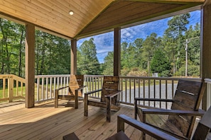 House (1 Bedroom) | Interior - Quaint Mtn Cabin: Tiny Living Near Big Adventure (Brevard)