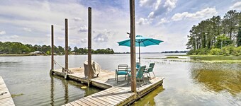 Home on Jordan Lake w/ Shared Dock & Boat Slip!