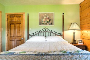 House (2 Bedrooms) | Interior - On Farm: Rustic Carmine Log Cabin w/ Porch! (Carmine)