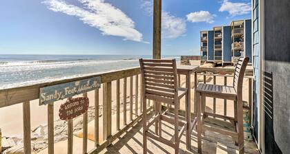 North Topsail Oceanfront Condo w/ Balcony!