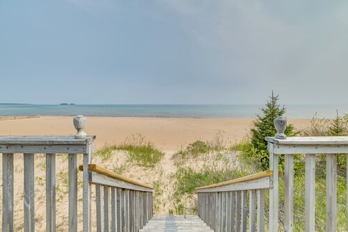 Chic Townhome on Lake Huron w/ Private Beach!