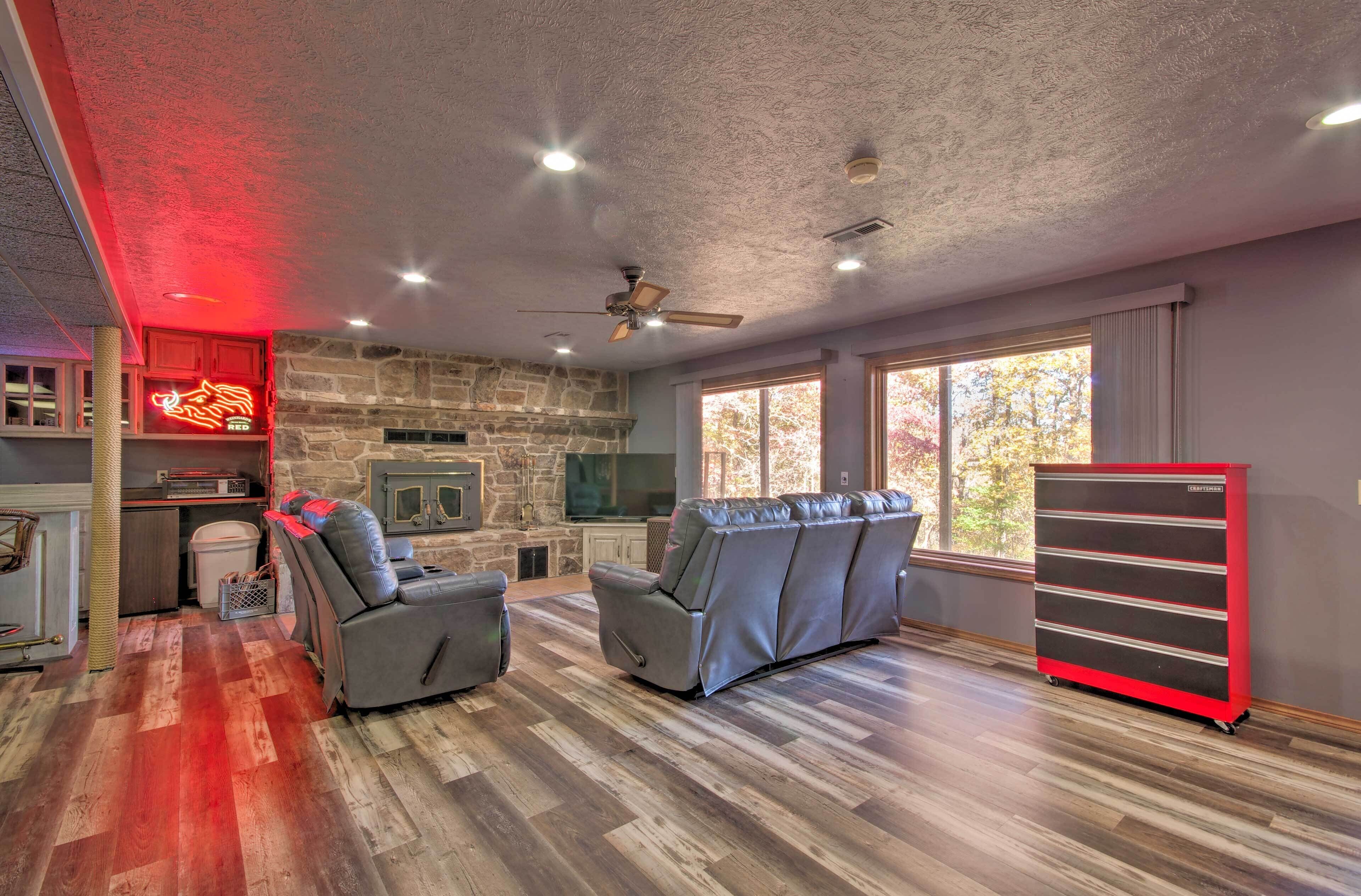 Spacious Getaway w/ Game Room & Norfork Lake View!