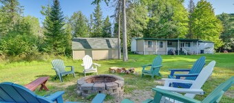 Houghton Lake Area Home w/ Fire Pit & Yard!