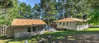 Lakefront Studio Cabin w/ Dock & Fire Pit!