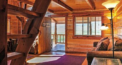 Remote Antimony Log Cabin w/ Green Meadow Views!