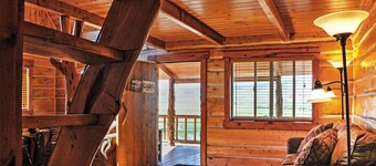 Remote Antimony Log Cabin w/ Green Meadow Views!
