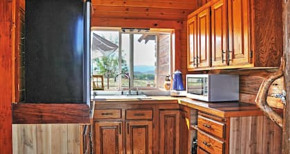 Remote Antimony Log Cabin w/ Green Meadow Views!