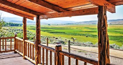 Remote Antimony Log Cabin w/ Green Meadow Views!