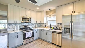 Microwave, oven, stovetop, dishwasher