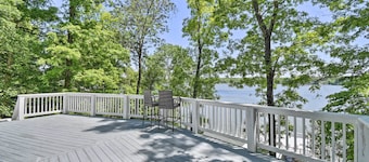 Bracey Home on Lake Gaston: Furnished 2-story Dock