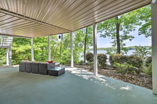 Bracey Home on Lake Gaston: Furnished 2-story Dock