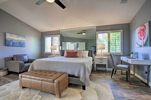บ้านพัก (4 Bedrooms) | 4 ห้องนอน, เตารีด/โต๊ะรีดผ้า, ผ้าปูที่นอน