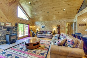 House (4 Bedrooms) | Interior - Hike, Ski & Swim: Luxury Cabin on Silver Lake! (Au Sable Forks)