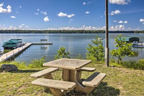 Interior - Dock & Beach Access: Duplex Lake Cabin! (St Germain)