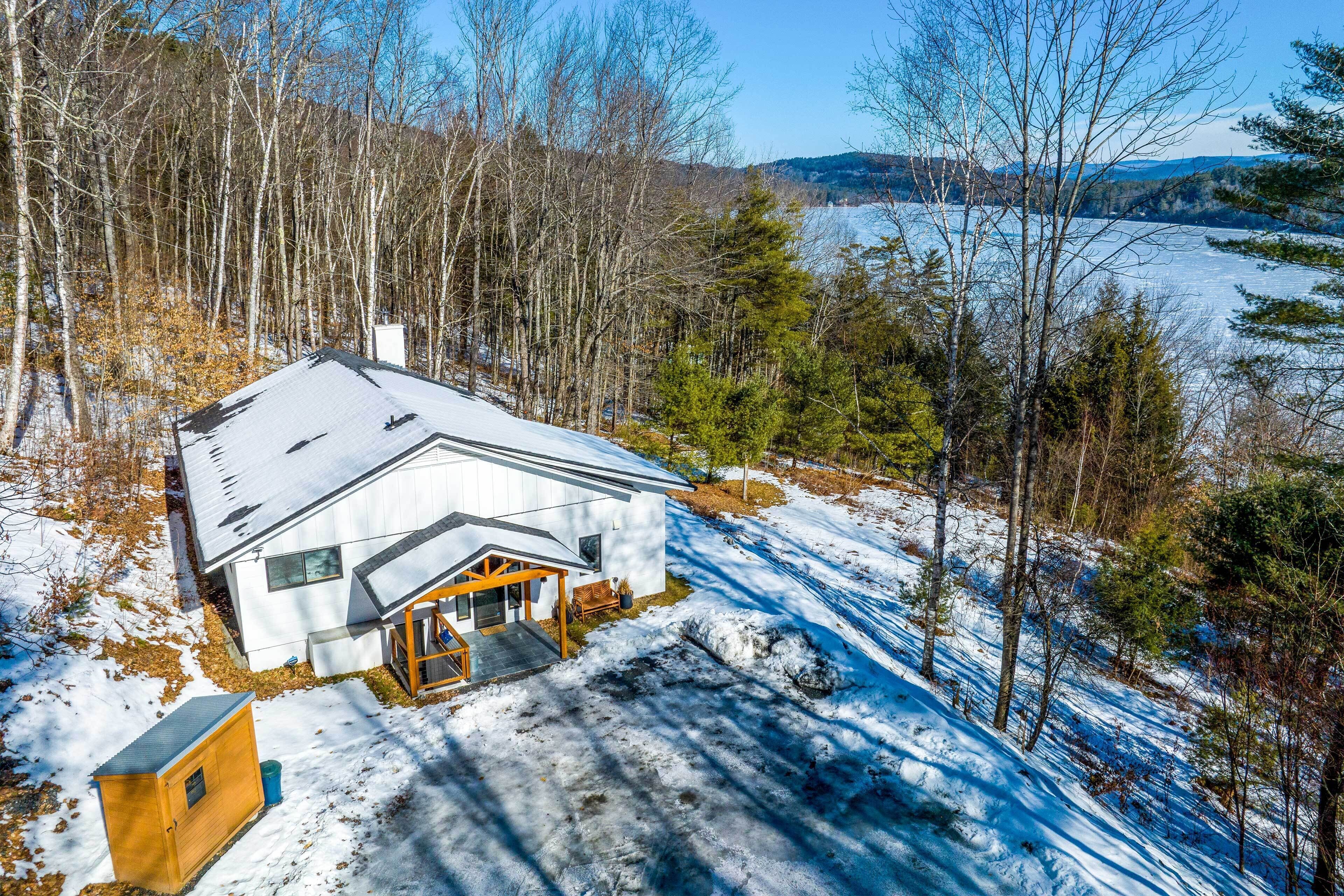 Contemporary Mountain-view Home on Lake Morey