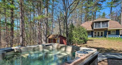 Quiet Waterfront Cabin w/ Dock, Game Room, Hot Tub