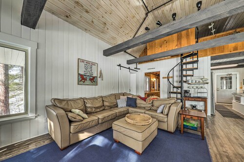 Quiet Waterfront Cabin w/ Dock, Game Room, Hot Tub