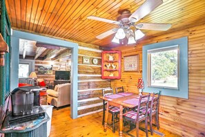 House (1 Bedroom) | Interior - Lovely Flat Rock Cabin From 1905 w/ Fireplace (Flat Rock)