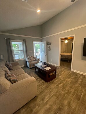 Smart TV, DVD player, books