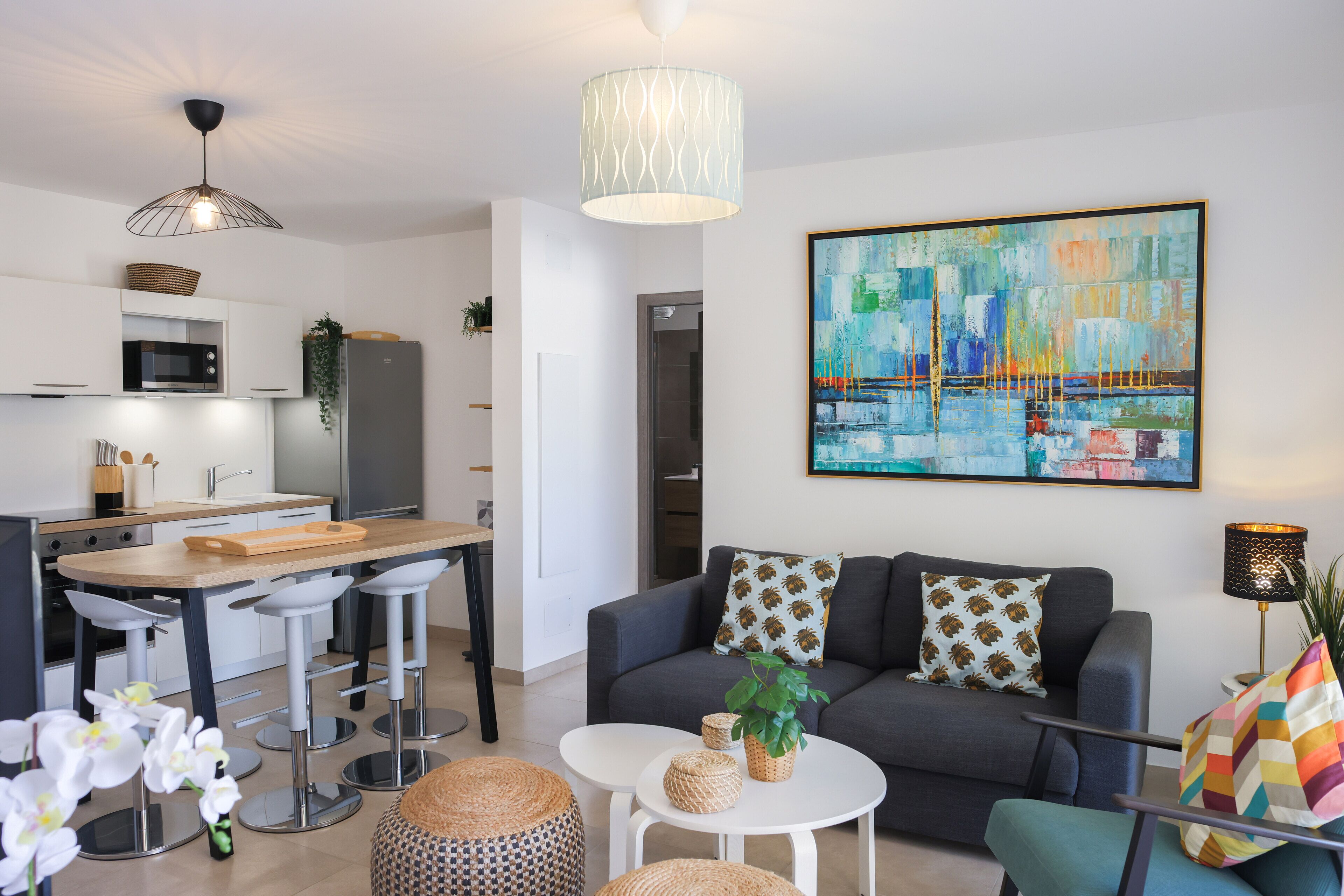 Flat 4/6 persons, Seaside, Large Terrace with sea and mountain view