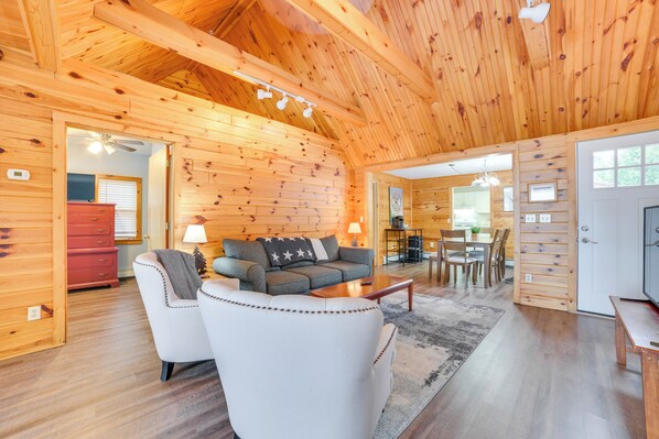 Cottage (3 Bedrooms) | Interior - 7 Mi to Nubs Nob: Lakefront Abode w/ Fire Pit! (Petoskey)