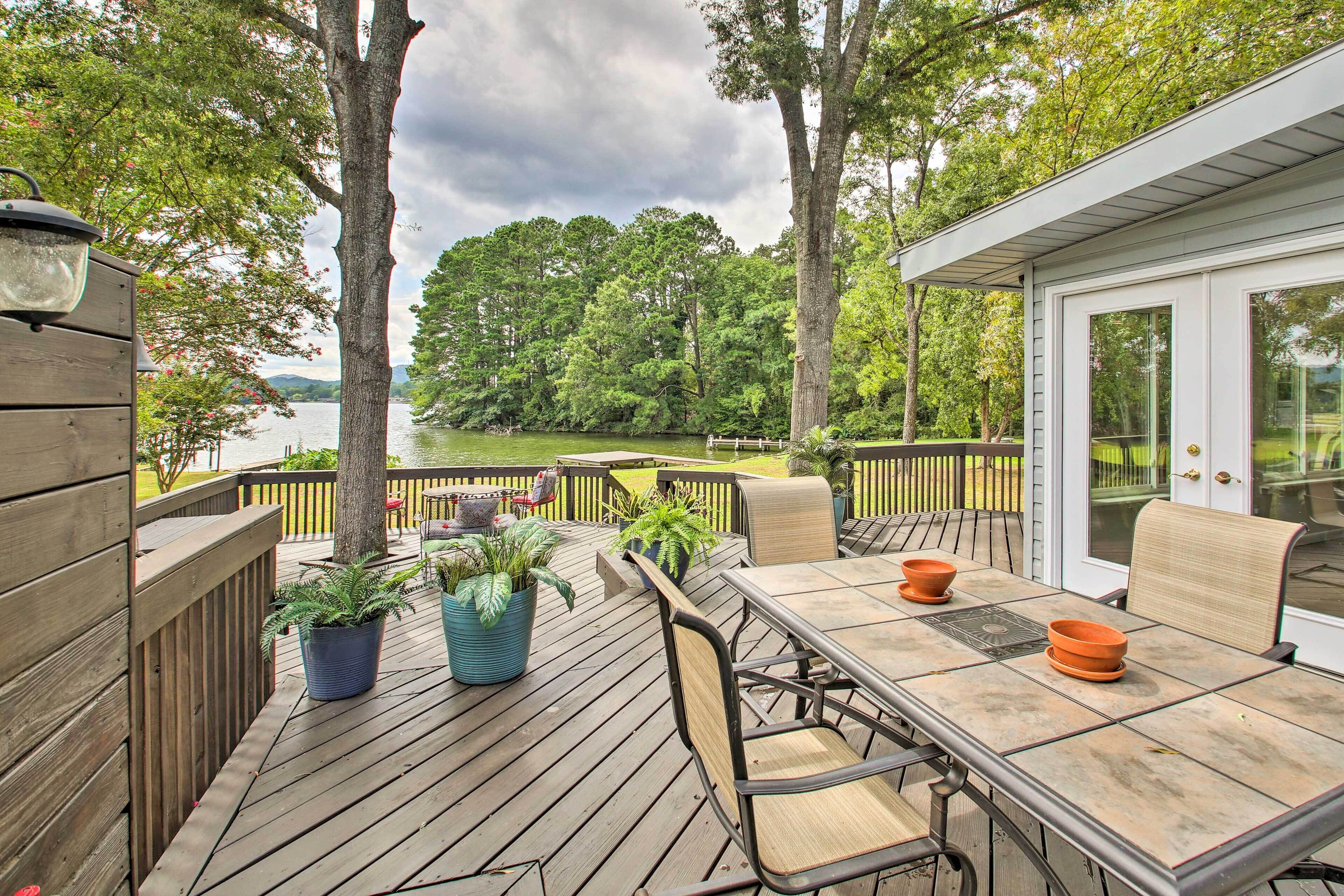 Serene Lakefront Home w/ Grills & Boat Dock!