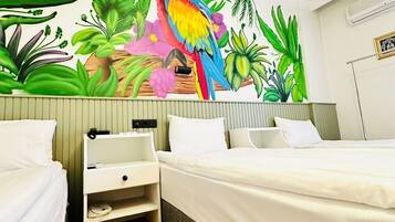 Family Triple Room | Premium bedding, laptop workspace, soundproofing, free WiFi