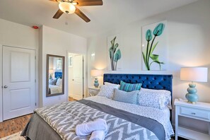 4 bedrooms, bed sheets