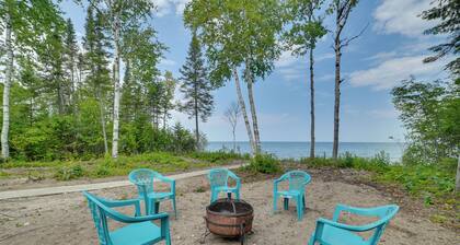 Cheboygan Getaway w/ Fire Pit & Lake Access!