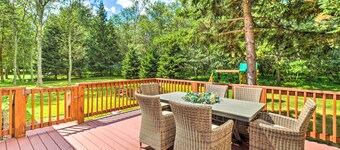 Walk to Wolf Run Lake: Cottage w/ Furnished Deck