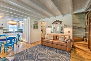 House (2 Bedrooms) | Interior - Riverfront Home w/ Fire Pit + Deck in Lansing (Lansing)