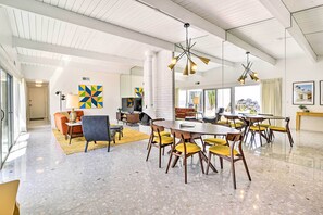 Apartment (2 Bedrooms) | Interior - Furnished Patio + Pool Access: Palm Springs Condo (Palm Springs)