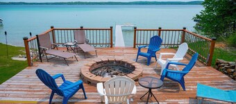 Waterfront Deck + Dock: Torch Lake Home!