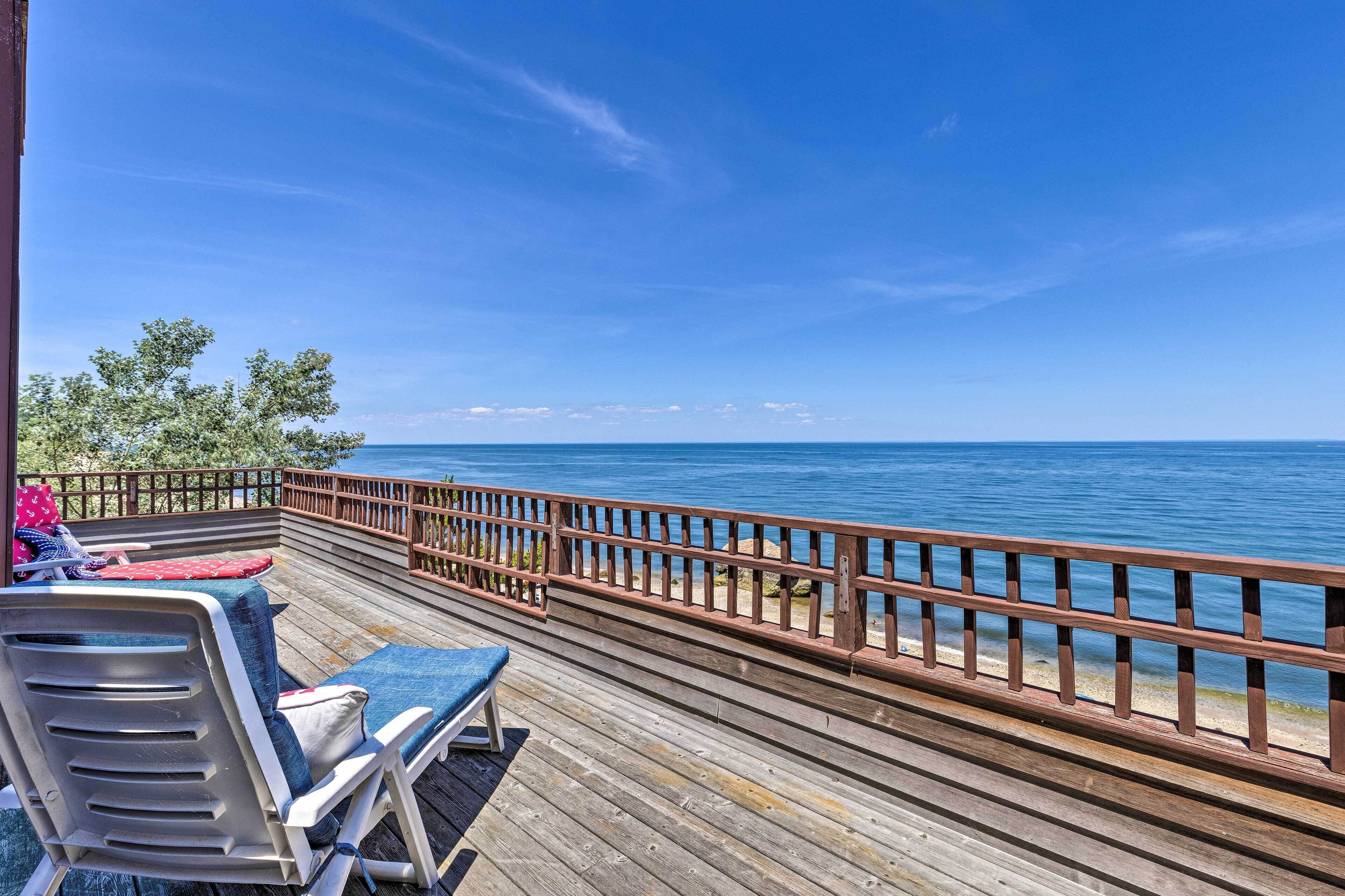 Beachfront Wading River Home w/ Deck & Grill!