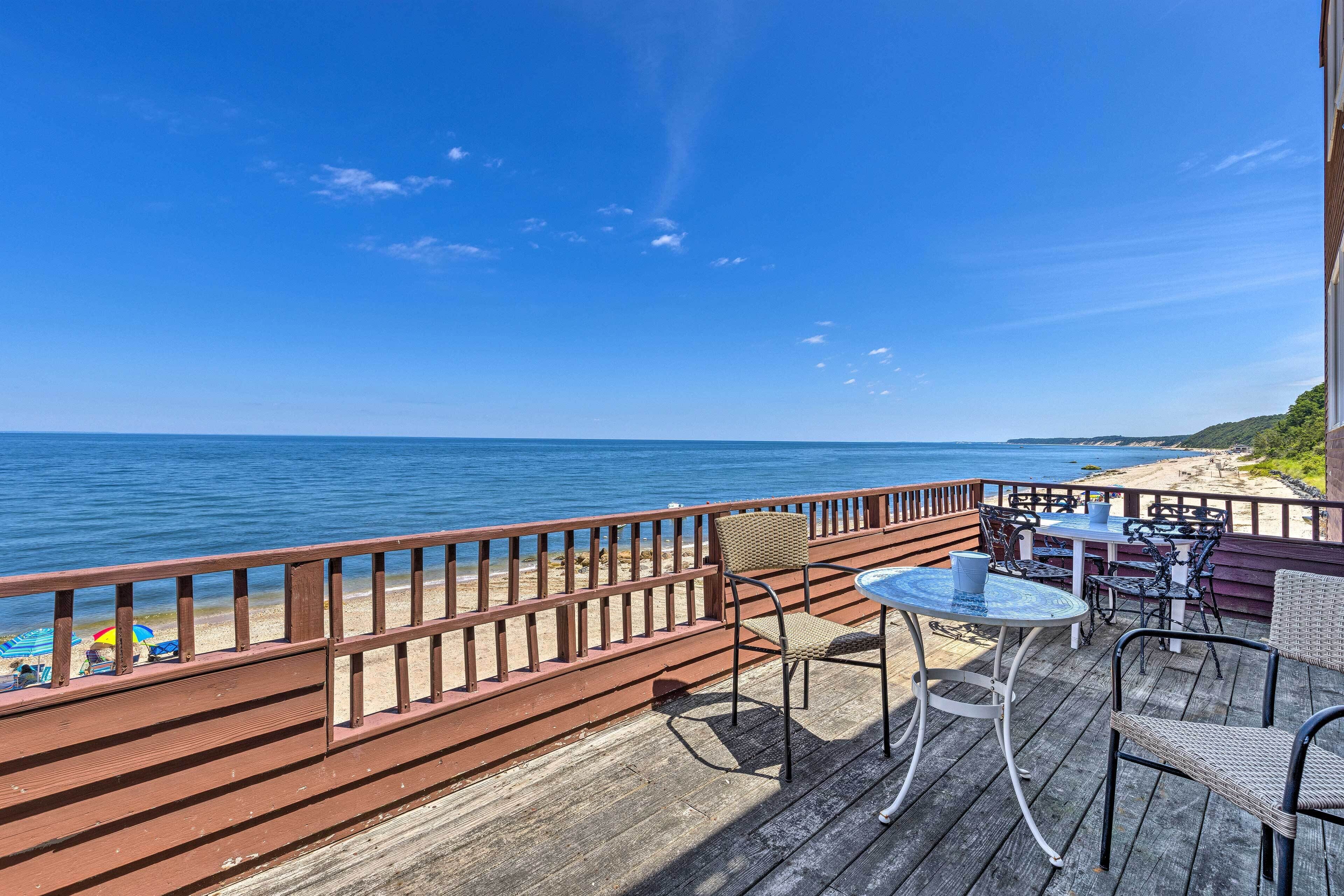 Beachfront Wading River Home w/ Deck & Grill!