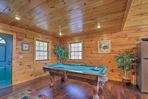House (1 Bedroom) | Interior - Gatlinburg Cabin w/ Pool Table & Hot Tub! (Sevierville)