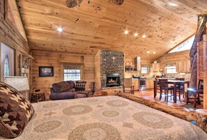 Apartment (0 Bedroom) | Interior - Bryson City Cabin w/ Wraparound Deck & Hot Tub (Bryson City)