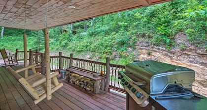Bryson City Cabin w/ Wraparound Deck & Hot Tub